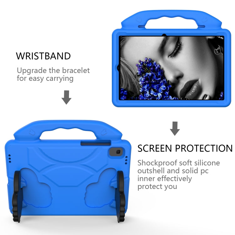 For Samsung Galaxy Tab S6 Lite / P610 Thumb Bracket EVA Shockproof Tablet Case(Blue) by bashfashion