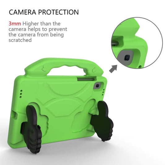 For Samsung Galaxy Tab S6 Lite / P610 Thumb Bracket EVA Shockproof Tablet Case(Green) by bashfashion