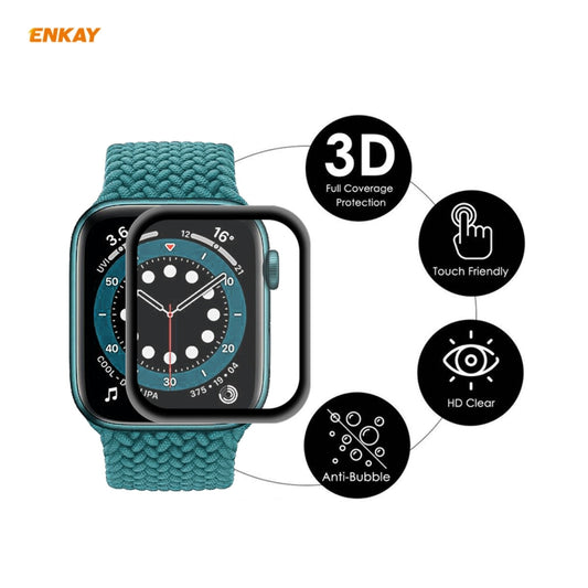 For Apple Watch 6/5/4/SE 40mm 5 PCS ENKAY Hat-Prince 3D Full Screen Soft PC Edge + PMMA HD Screen Protector Film by ENKAY
