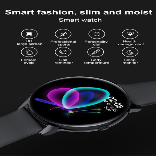 W68 1.4 inch Color Screen Smart Watch, IP68 Waterproof, Support Temperature Monitoring/Heart Rate Monitoring/Blood Pressure Monitoring/Sleep Monitoring/Predict Menstrual Cycle Intelligently(Silver) by bashfashion