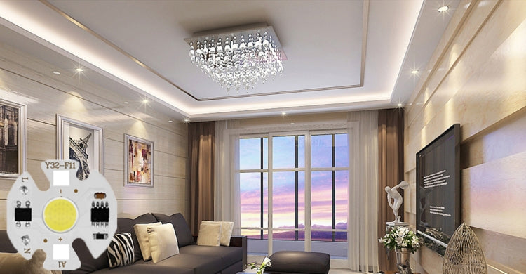 5 PCS COB LED Light Chip AC 220V LED Bulb Light Intelligent IC Driver Bulb Light DIY Spotlight Downlight Chip Outdoor Flood Light(7W(warm white)) by bashfashion