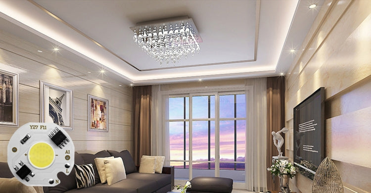 5 pcs COB LED Light Chip AC 220V LED Bulb Light Intelligent IC Driver Bulb Light DIY Spotlight Downlight Chip Outdoor Flood Light(5W(cold white)) by bashfashion