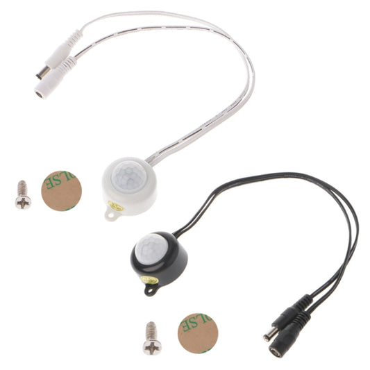 DC 5-24V/5A With Plug for LED Light Bar Human Body Infrared PIR Motion Sensor Switch(White) by bashfashion