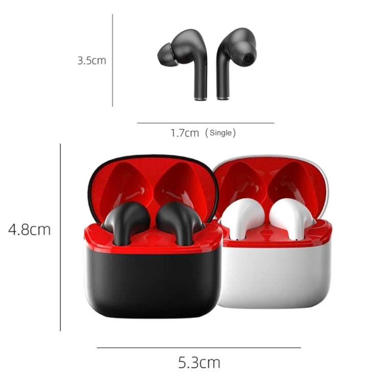 JM13 TWS Earphone Bluetooth 5.0 Touch Control Stereo Bass Sport Wireless Earphone With Mic(White) by bashfashion