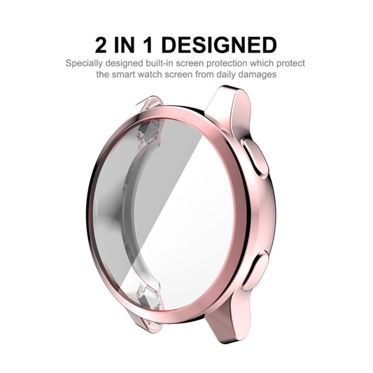 For Garmin Venu 2S 40mm / Vivoactive 4S 40mm ENKAY Hat-Prince Full Coverage Electroplate TPU Soft Case(Pink) by ENKAY