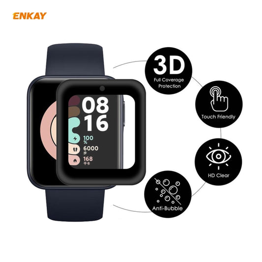 For Redmi Watch 2 PCS ENKAY Hat-Prince 3D Full Screen Soft PC Edge + PMMA HD Screen Protector Film by ENKAY