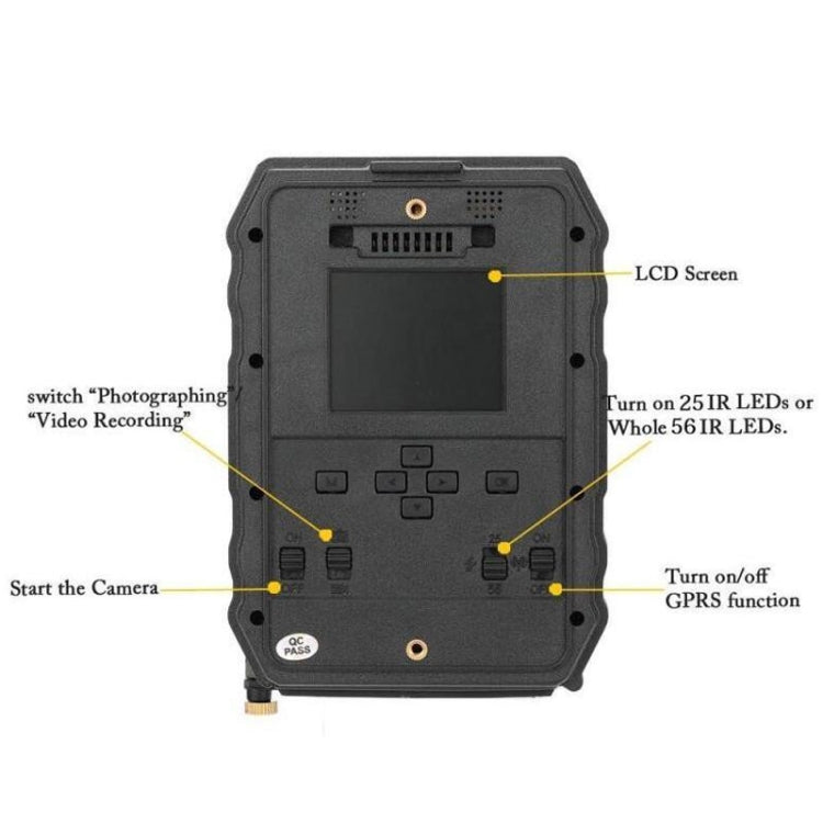 S880 Field Hunting Surveillance Camera, 2560x1920 Pixel, Low Battery, Night Vision, Wide Angle, Auto IR-Cut-Remove by bashfashion