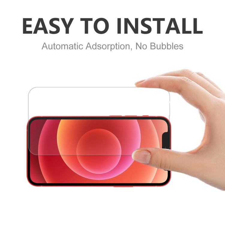 For iPhone 13 mini Hat-Prince ENKAY Clear TPU Shockproof Soft Case Drop Protection Cover + Clear HD Tempered Glass Protector Film by ENKAY