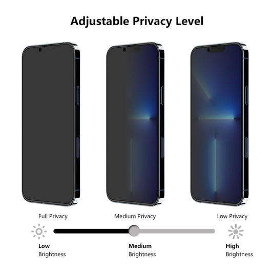 For iPhone 13 mini ENKAY Hat-Prince Full Coverage Anti-drop Privacy Screen Protector Anti-spy Tempered Glass Film by ENKAY