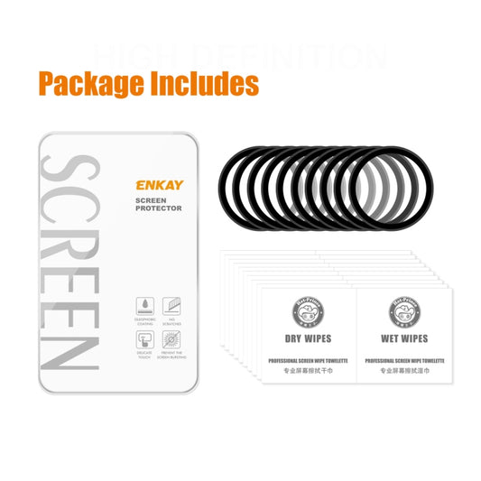 10 PCS For Samsung Galaxy Watch4 44mm ENKAY Hat-Prince 3D Full Coverage Soft PC Edge + PMMA HD Screen Protector Film by ENKAY