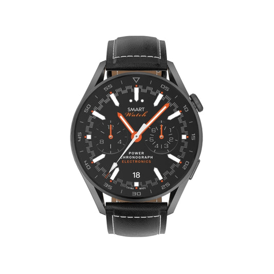 DT3pro 1.36 inch Color Screen Smart Watch, IP67 Waterproof,Leather Watchband,Support Bluetooth Call/Heart Rate Monitoring/Blood Pressure Monitoring/Blood Oxygen Monitoring/Sleep Monitoring(Black) by bashfashion