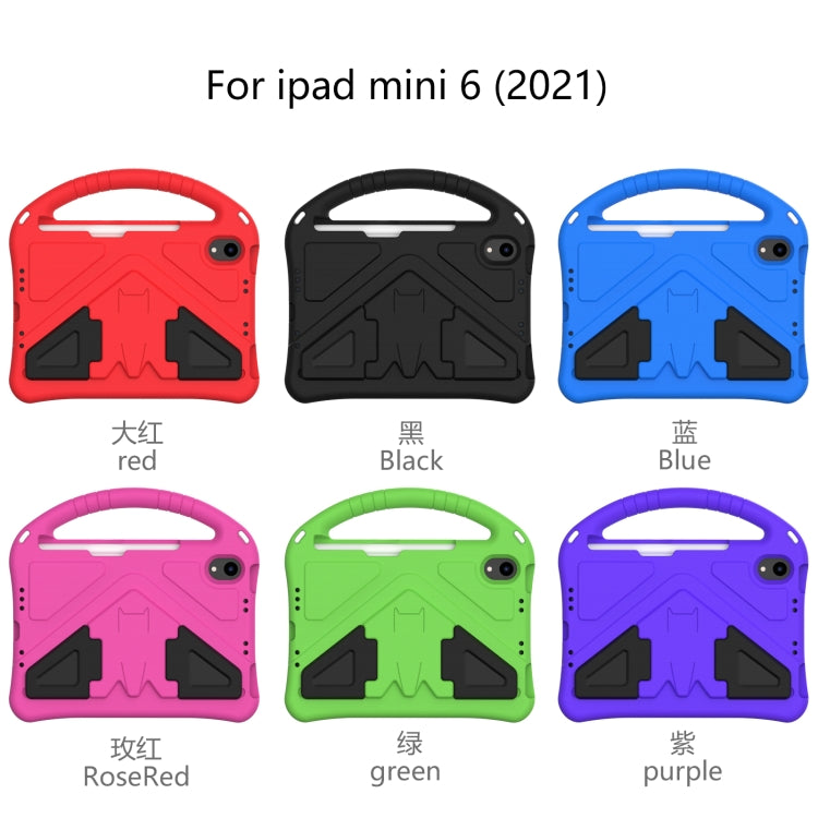 For iPad mini 6 / mini 2024 EVA Shockproof Tablet Case with Holder(Green) by bashfashion