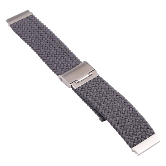 For Samsung Galaxy Watch 4 / Watch 5 20mm Nylon Braided Metal Buckle Watch Band(Gray) by bashfashion