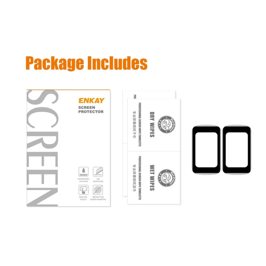 For Fitbit Charge 5 / Charge 6 2pcs ENKAY Hat-Prince 3D Curved Edge PC Edge PMMA HD Screen Film by ENKAY