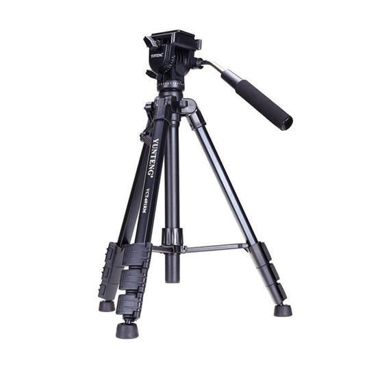 YUNTENG VCT-691 Aluminum Tripod Mount with Fluid Drag Head by YUNTENG