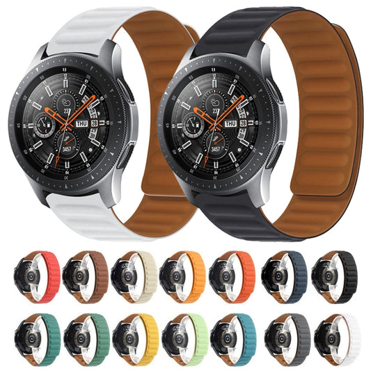 For Samsung Galaxy Live SM-R382 Silicone Magnetic Watch Band(Orange Yellow) by bashfashion