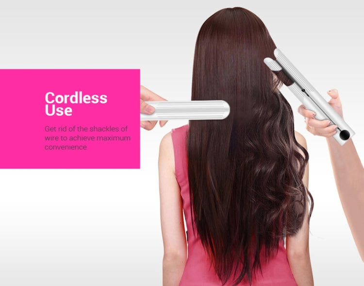 K-SKIN Portable Rechargeable Hair Straightener Curler Cordless Adjustable Temperature Fast Heat Ceramic Iron Styling Tool by K-SKIN