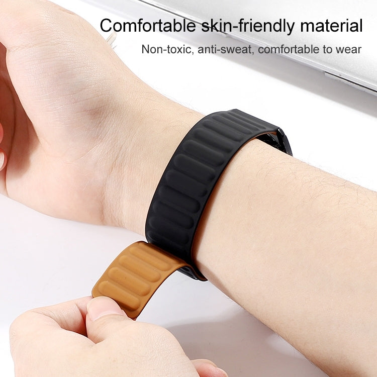 Silicone Magnetic Watch Band For Samsung Galaxy Watch Active(Pine Flower Green) by bashfashion