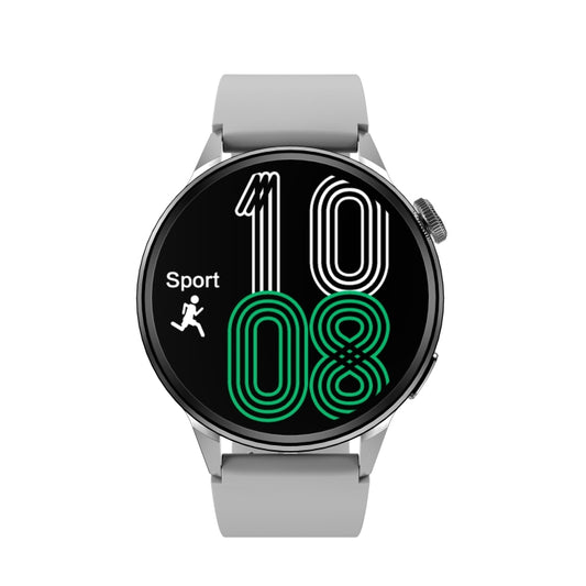 DT4 1.36 inch Silicone Watchband Color Screen Smart Watch(Silver) by bashfashion