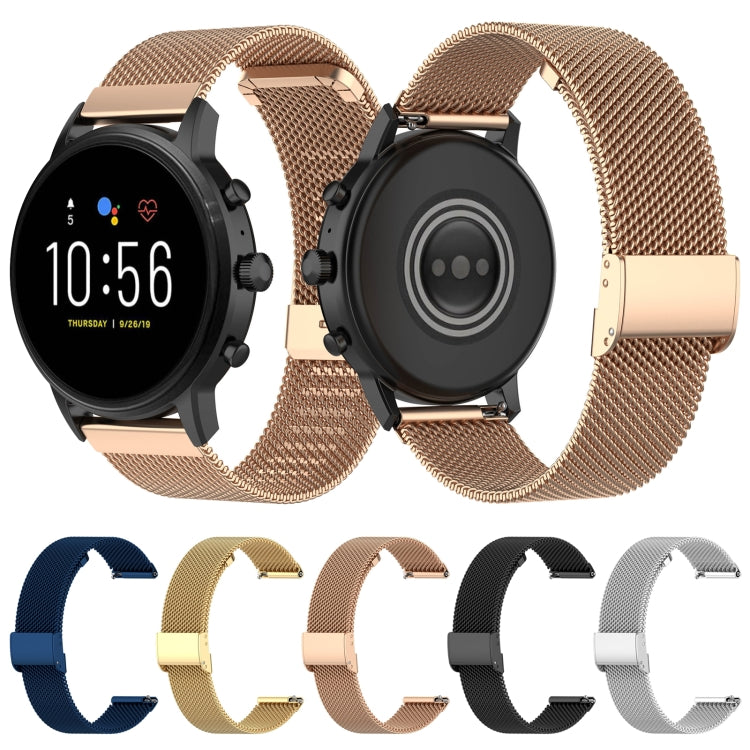 For Huawei Watch 3 Milan Metal Steel Mesh Buckle Watch Band(Black) by bashfashion