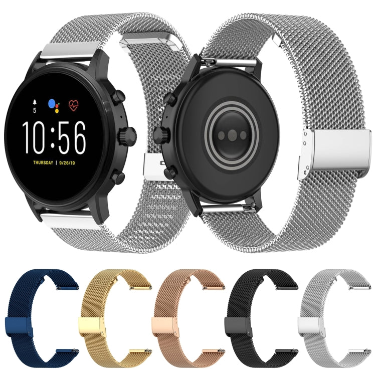 For Huawei Watch GT2 Pro Milan Metal Steel Mesh Buckle Watch Band(Rose Gold) by bashfashion