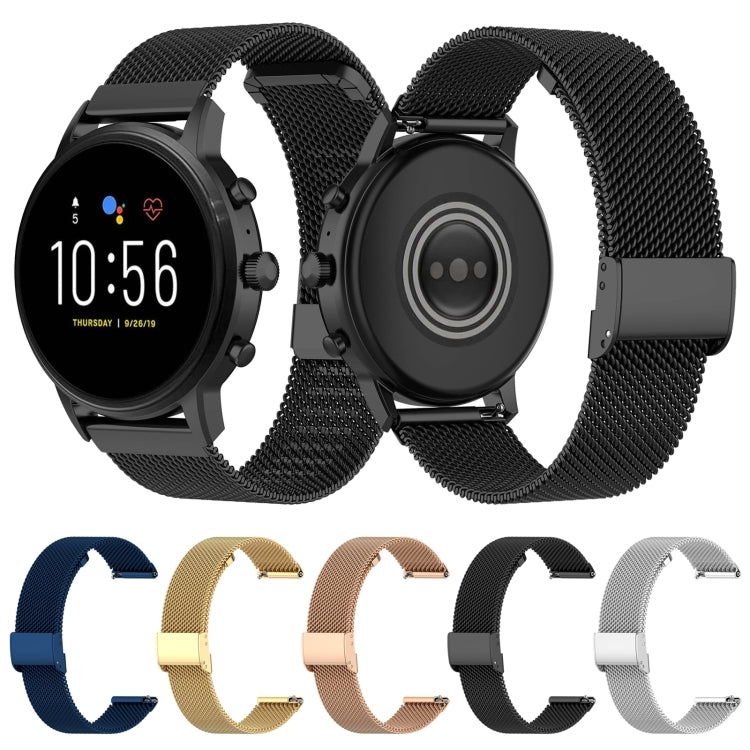 For Huawei Watch GT 3 42mm Milan Metal Steel Mesh Buckle Watch Band(Black) by bashfashion