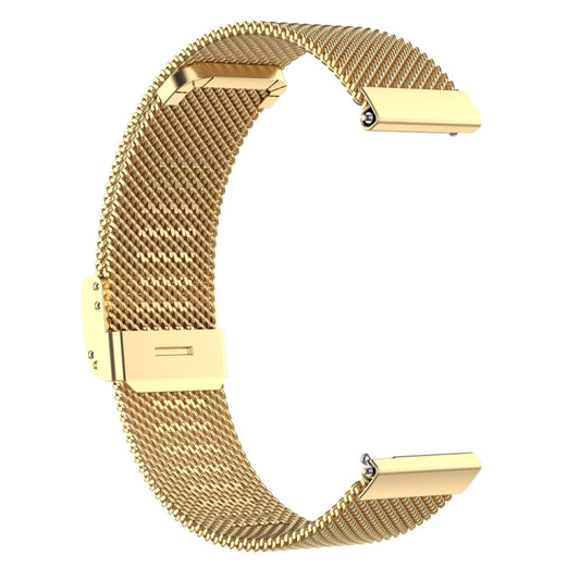 For Samsung Galaxy Watch 3 41mm Milan Metal Steel Mesh Buckle Watch Band(Gold) by bashfashion