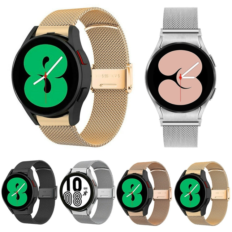 For Samsung Galaxy Gear Sport Milan Metal Steel Mesh Buckle Watch Band(Black) by bashfashion