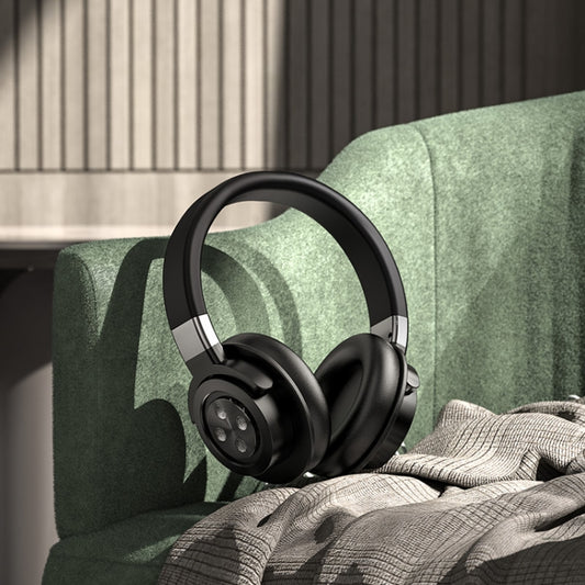 A51 USB Charging Wireless Bluetooth HIFI Stereo Headset with Mic(Black) by bashfashion