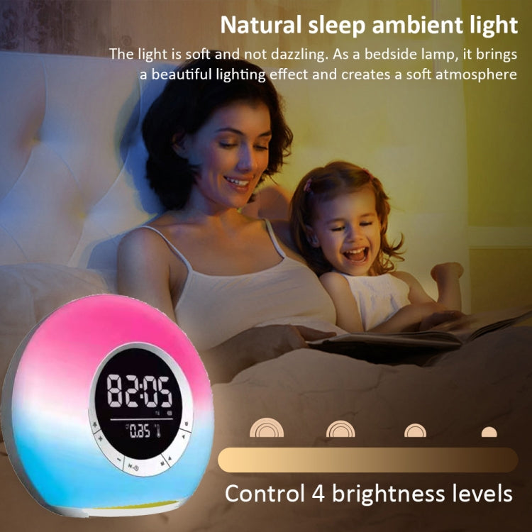 P11 LED Atmosphere Light Bluetooth Speaker with Alarm & Temperature Display by bashfashion