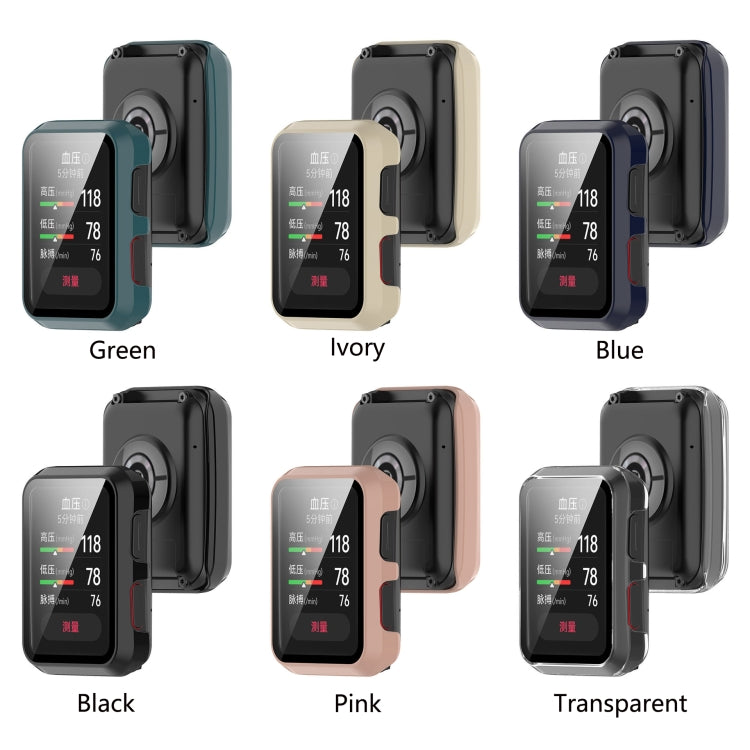 For Huawei Watch D Shockproof PC Protective Case With Tempered Glass Film(Ivory) by bashfashion