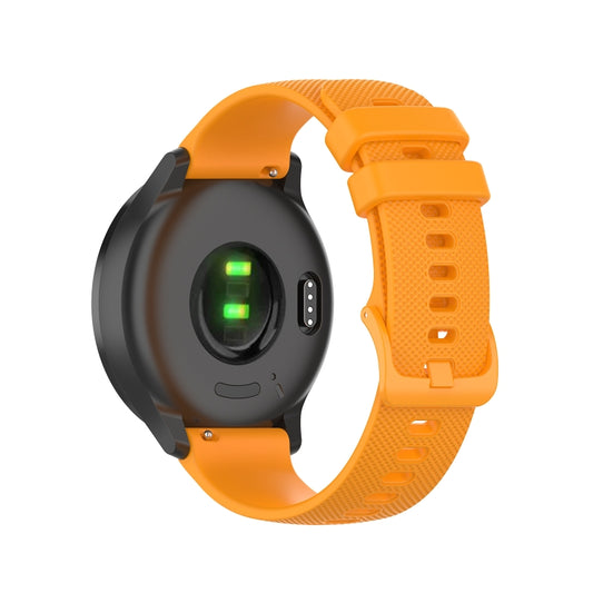 For Xiaomi Watch S1 22mm Checkered Silicone Watch Band(Yellow) by bashfashion