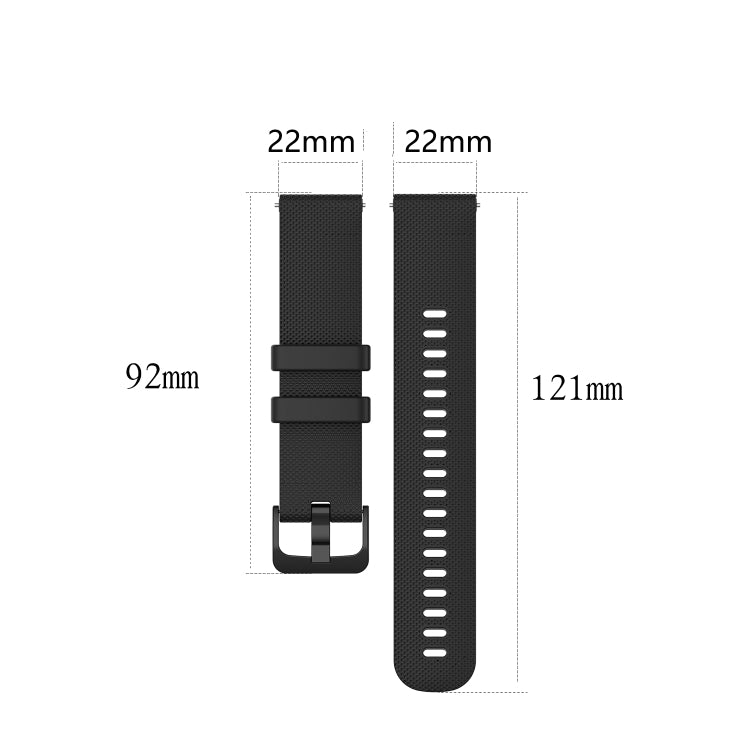 For Xiaomi Watch Color Sport 22mm Checkered Silicone Watch Band(White) by bashfashion