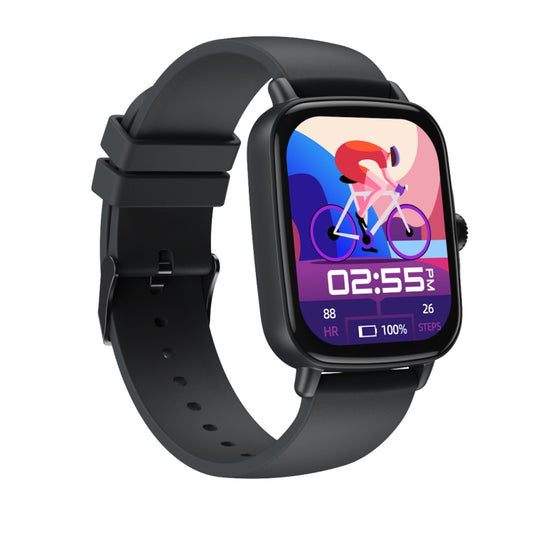 AW18 1.69inch Color Screen Smart Watch, Support Bluetooth Call / Heart Rate Monitoring(Black) by bashfashion