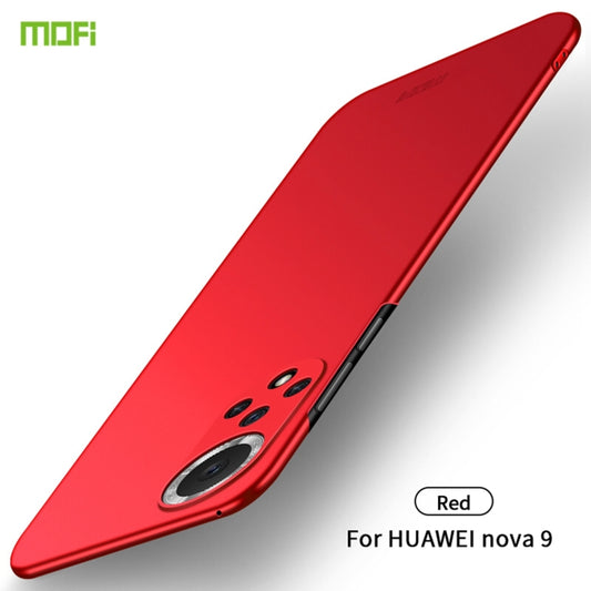 For Huawei Nova 9 MOFI Frosted PC Ultra-thin Hard Phone Case(Red) by MOFI