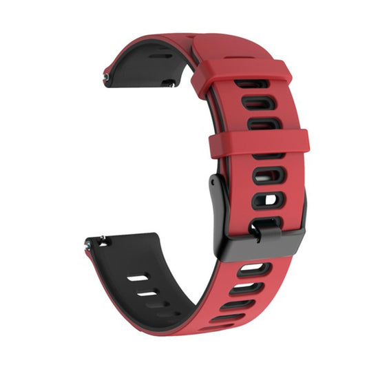 For Honor Magic Watch 22mm Mixed-Color Silicone Watch Band(Red+Black) by bashfashion
