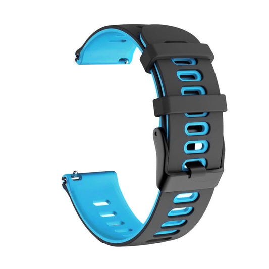 For Honor Watch Dream 22mm Mixed-Color Silicone Watch Band(Black+Blue) by bashfashion