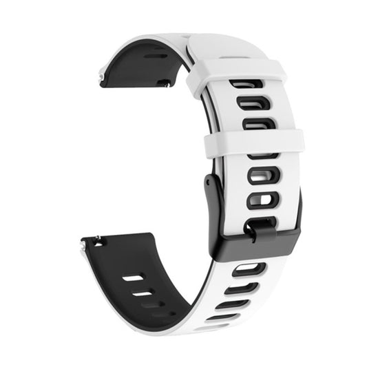 For Honor Watch Dream 22mm Mixed-Color Silicone Watch Band(White+Black) by bashfashion