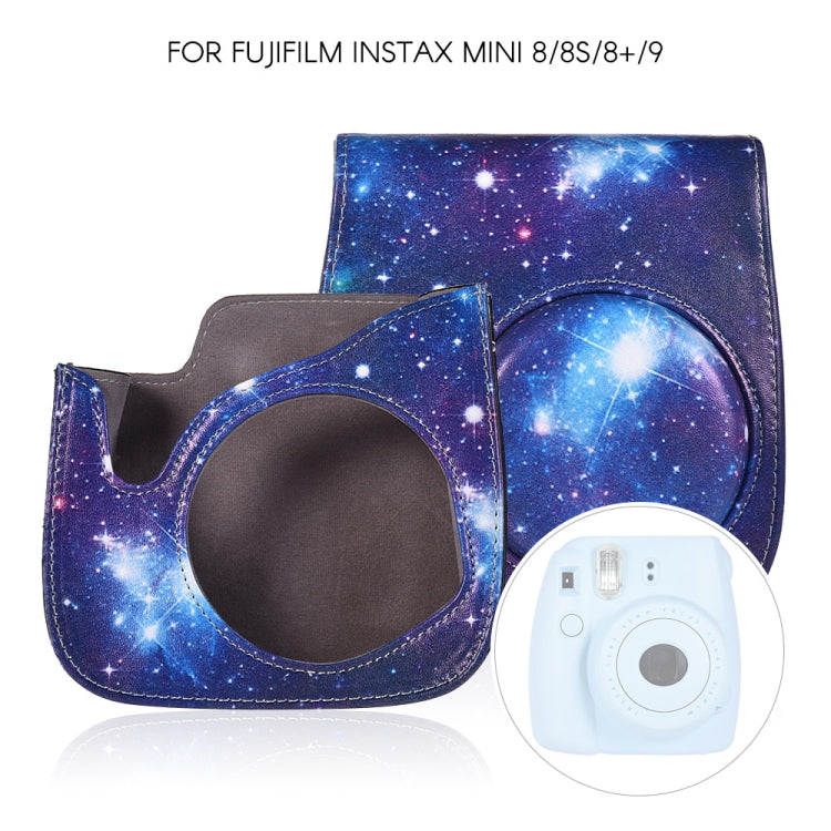 Universe Pattern Full Body Camera PU Leather Case Bag with Strap for FUJIFILM instax mini 9 / mini 8+ / mini 8 by bashfashion