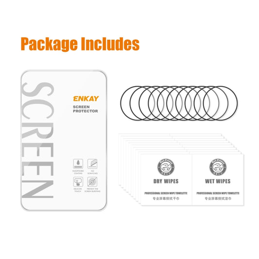 10 PCS For Huawei Watch GT 3 Pro 43mm ENKAY 3D Full Coverage Soft PC Edge + PMMA HD Screen Watch Film by ENKAY