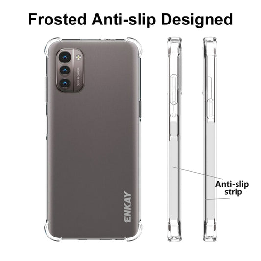 For Nokia G21 / G11 ENKAY Clear TPU Shockproof Phone Case by ENKAY