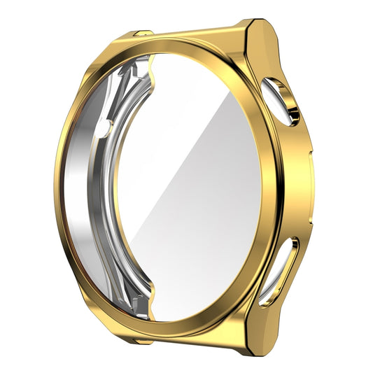 For Huawei Watch GT 3 Pro 46mm ENKAY Full Coverage Electroplated Soft TPU Case with Screen Protection(Golden) by ENKAY