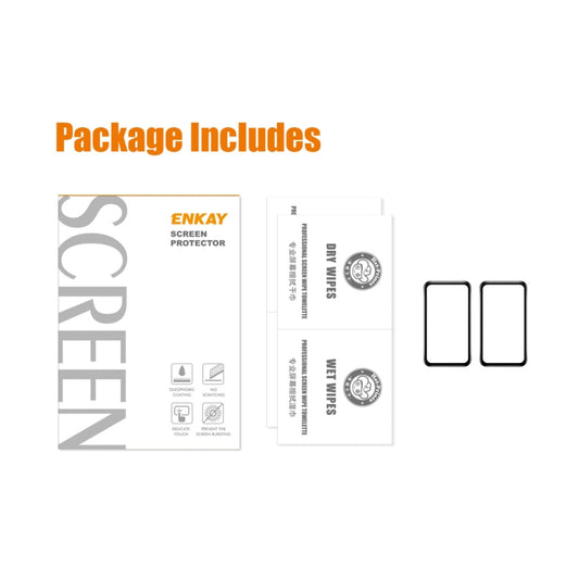 2 PCS For Huawei Band 7/6 / Honor Band 6 ENKAY 3D Full Coverage Soft PC Edge + PMMA HD Screen Watch Film by ENKAY