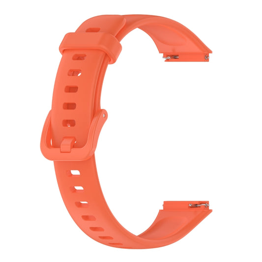 For Huawei Band 7 Solid Color Silicone Watch Band(Orange) by bashfashion