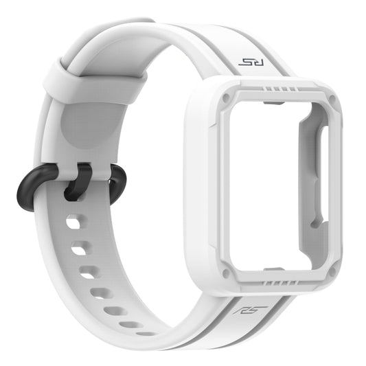 For Xiaomi Redmi Watch Lite Silicone Solid Color Watch Band(White) by bashfashion