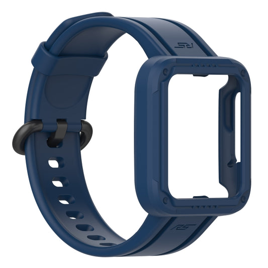 For Xiaomi Redmi Watch Silicone Solid Color Watch Band(Dark Blue) by bashfashion
