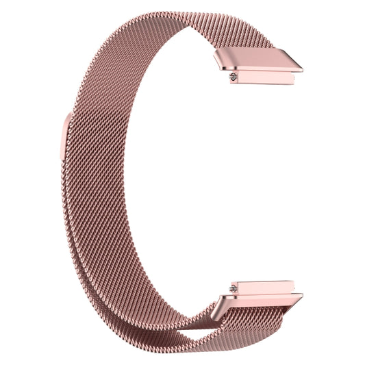 For Huawei Band 7 Milan Magnetic Watch Band(Rose Pink) by bashfashion
