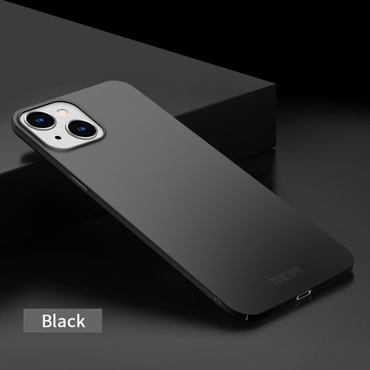 For iPhone 14 Plus MOFI Frosted PC Ultra-thin Hard Case (Black) by MOFI
