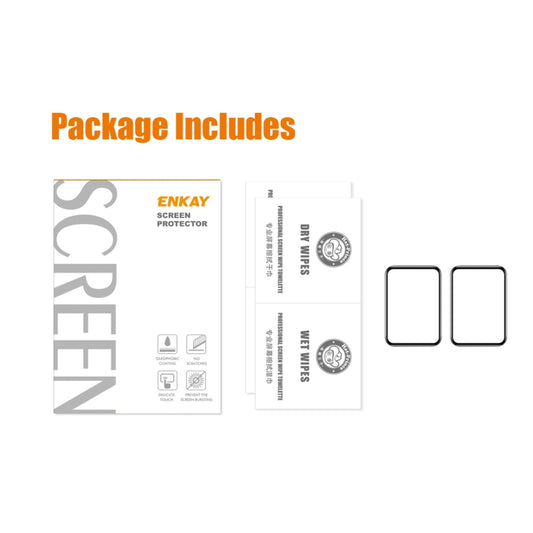 2 PCS For Huawei Watch Fit 2 ENKAY Hat-Prince 3D Full Coverage Soft PC Edge + PMMA HD Screen Protector Film by ENKAY