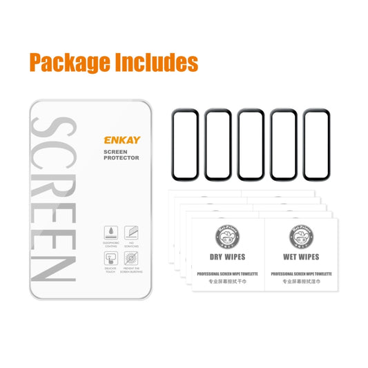 5 PCS For Samsung Galaxy Fit 2 ENKAY Hat-Prince 3D Full Coverage Soft PC Edge + PMMA HD Screen Protector Film by ENKAY